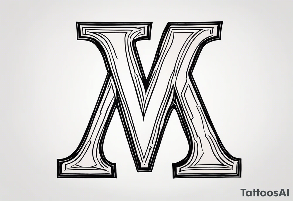 the letters A W R tattoo idea