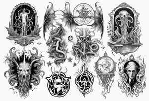 lovecraft myth tattoo tattoo idea