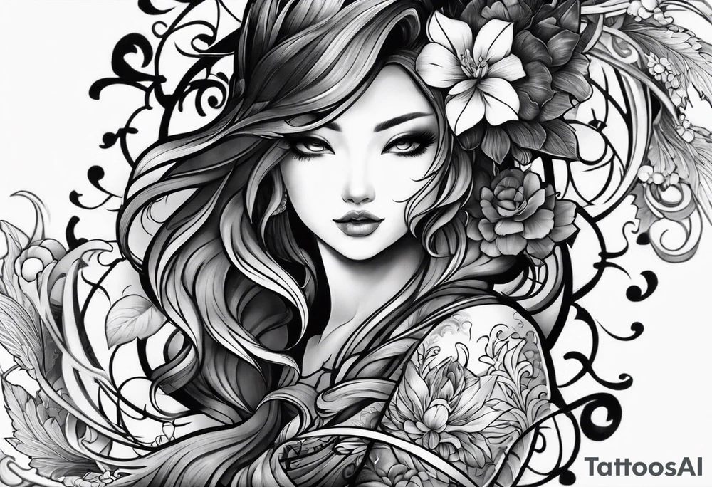 irezumi arm sleeve tattoo idea