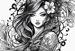 irezumi arm sleeve tattoo idea
