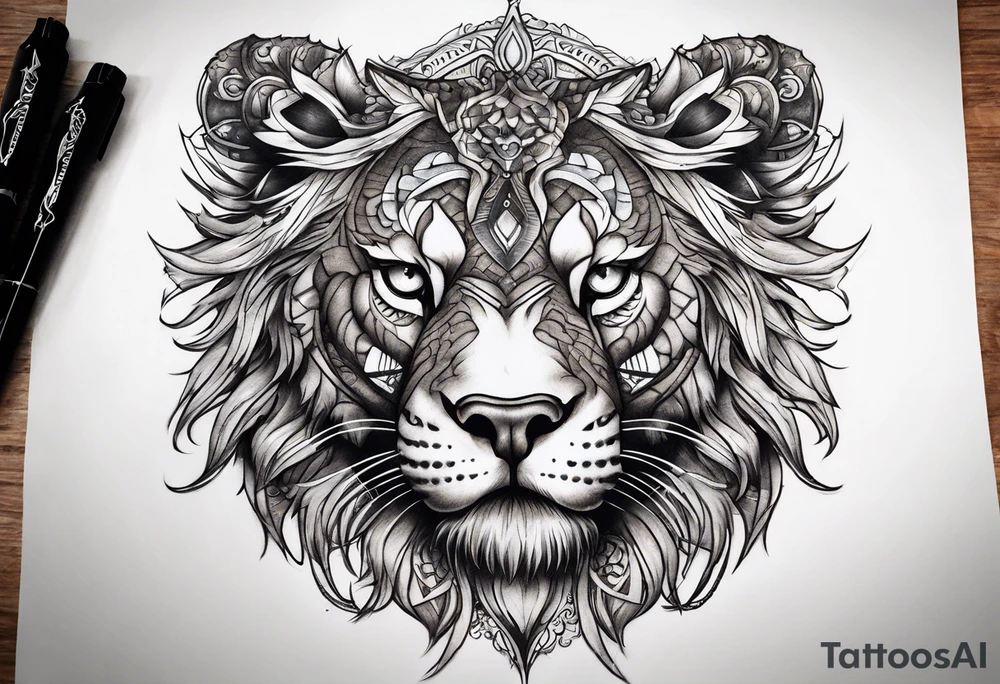 Beast time tattoo idea