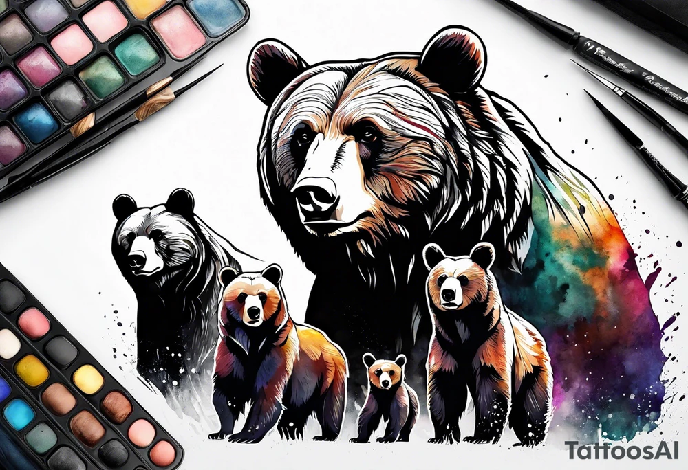 Bear Family tattoo idea