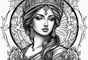 Religious faith mercy tattoo idea