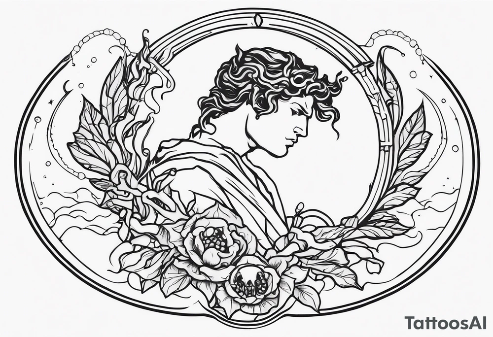 perseus holding medusas head tattoo idea