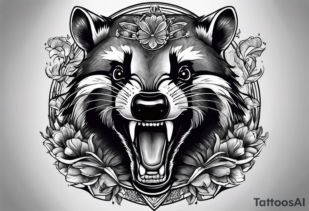 Angry Mc.Badgers tattoo idea