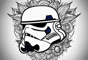 storm trooper helmet tattoo idea