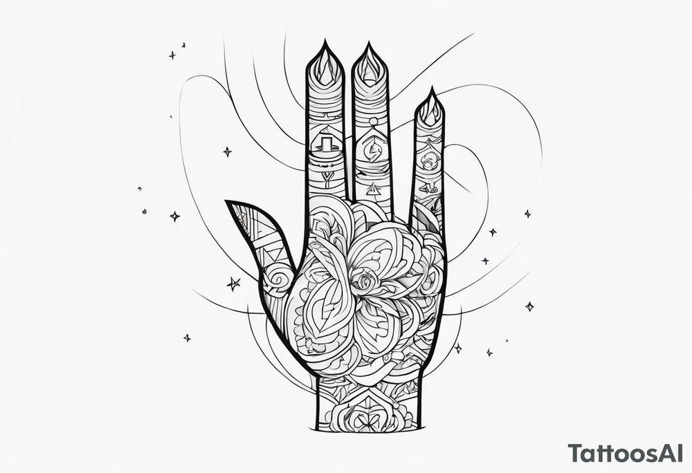 Finger of god tattoo idea