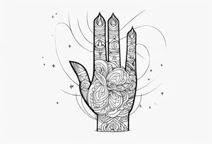 Finger of god tattoo idea