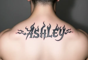 Name
Tattoo: ASHLEY in flames tattoo idea