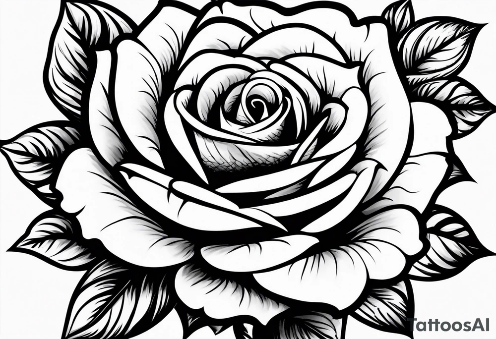 small rose under boob tattoo idea