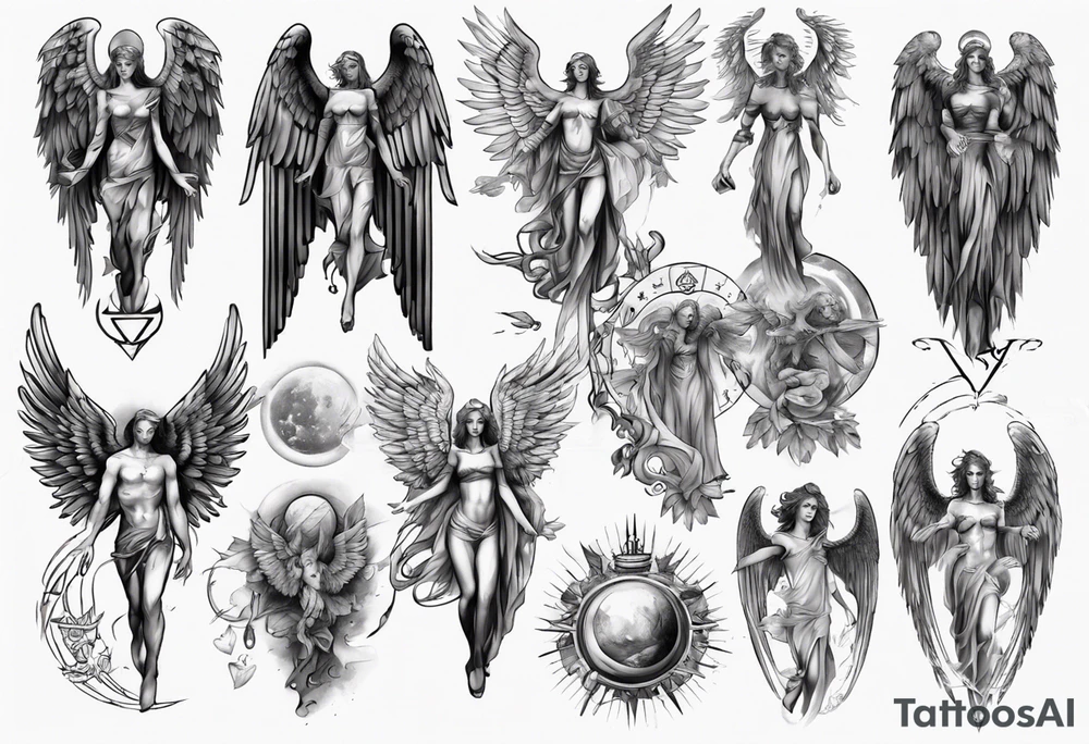 Archangel tattoo idea