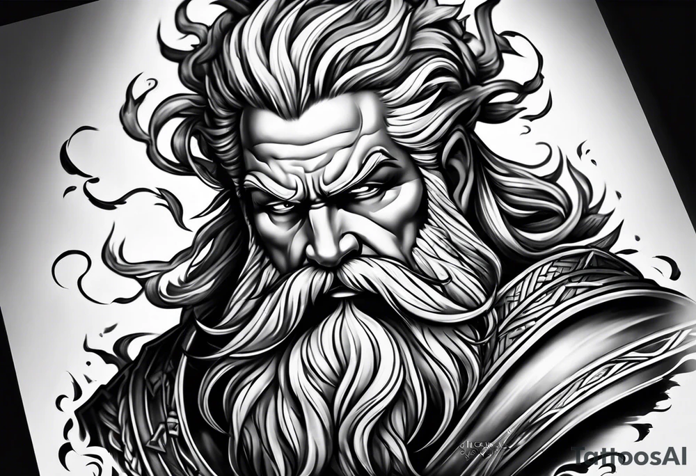 Zeus lightning tattoo idea