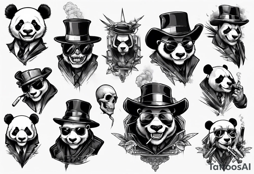 gangster panda evil
smoking tattoo idea