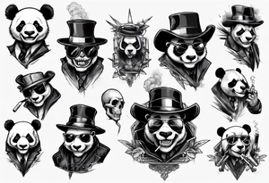 gangster panda evil
smoking tattoo idea