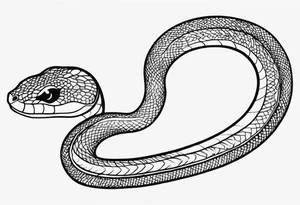 small snake tattoo idea