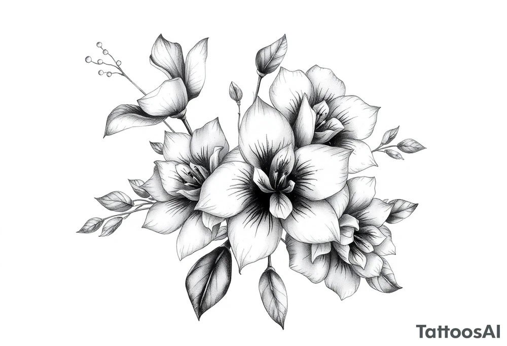 Flowers tattoo idea