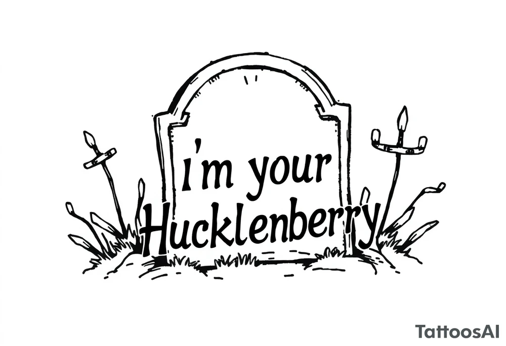 Val Kilmer cartoon doc holiday 
Movie tombstone saying “i”m your huckleberry” tattoo idea
