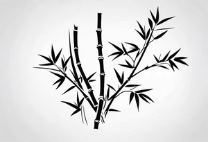 Bamboo Strength tattoo idea