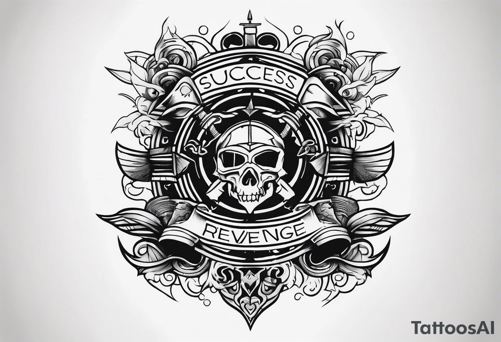 themes of success and revenge tattoo idea