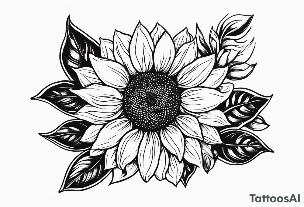 Sunflower tattoo idea
