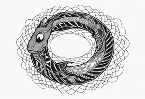 dead ouroboros tattoo idea