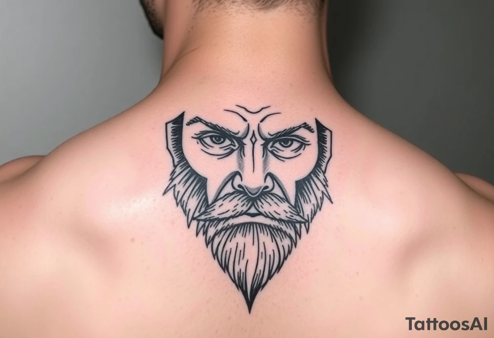Winter face tattoo idea