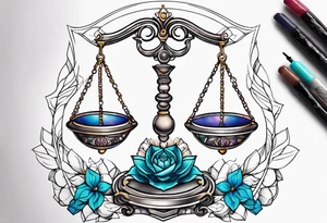 Transformation libra tattoo idea