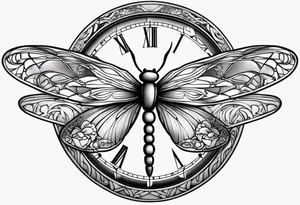 Women in recovery, time piece, dragon fly tattoo idea