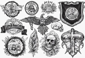 Massachusetts pride colors tattoo idea