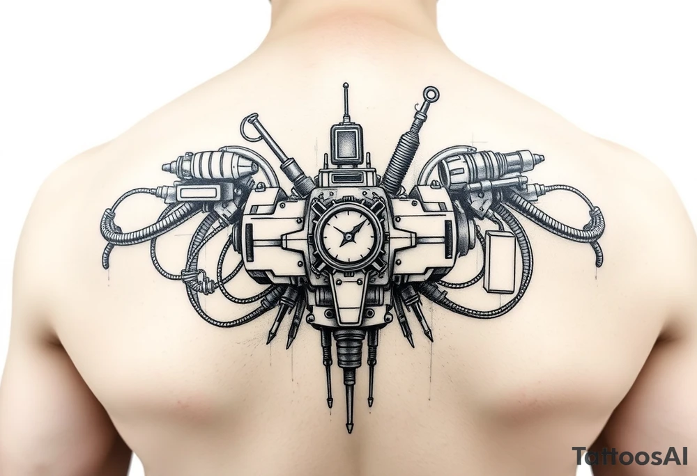 Mechatronics themed friend tattoo tattoo idea
