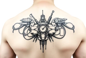 Mechatronics themed friend tattoo tattoo idea