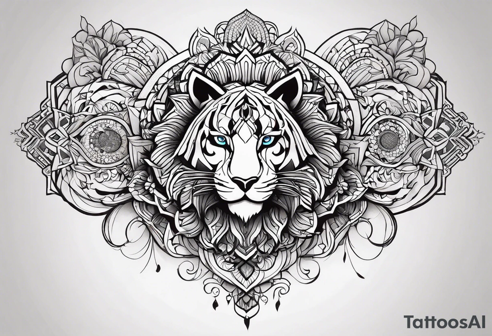 Три крыла расположенные по кругу tattoo idea