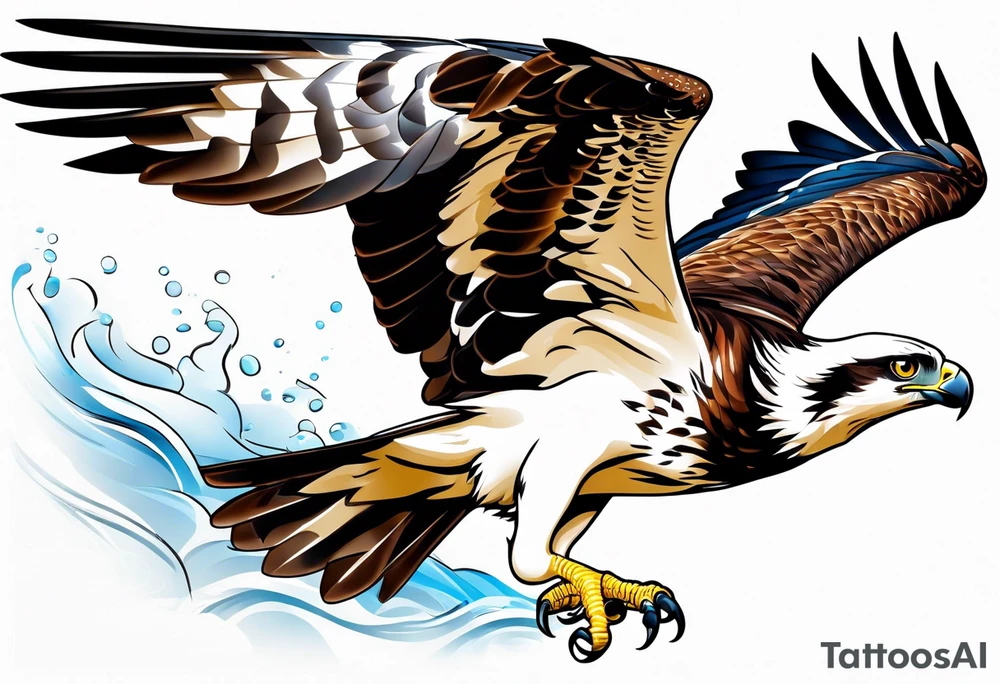 osprey taking off tattoo idea