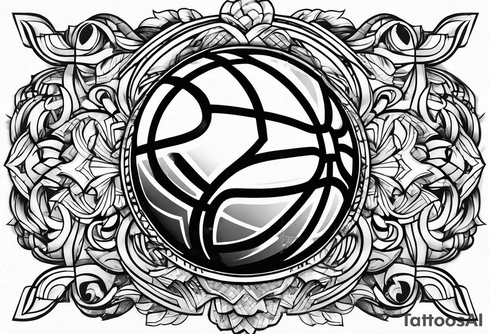 Basketball tattoo idea