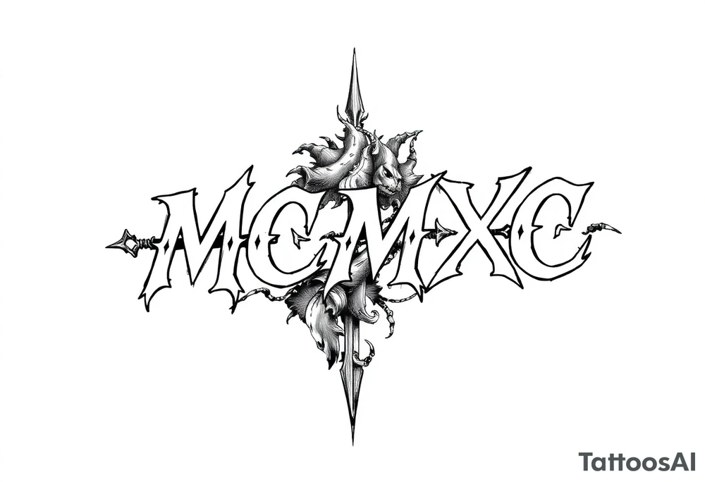 “MCMXC” tattoo idea