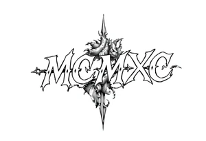 “MCMXC” tattoo idea