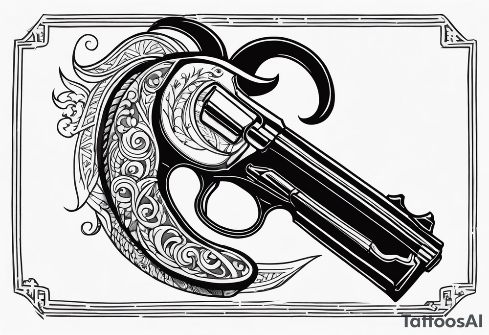 capricorn with a shotgun tattoo idea