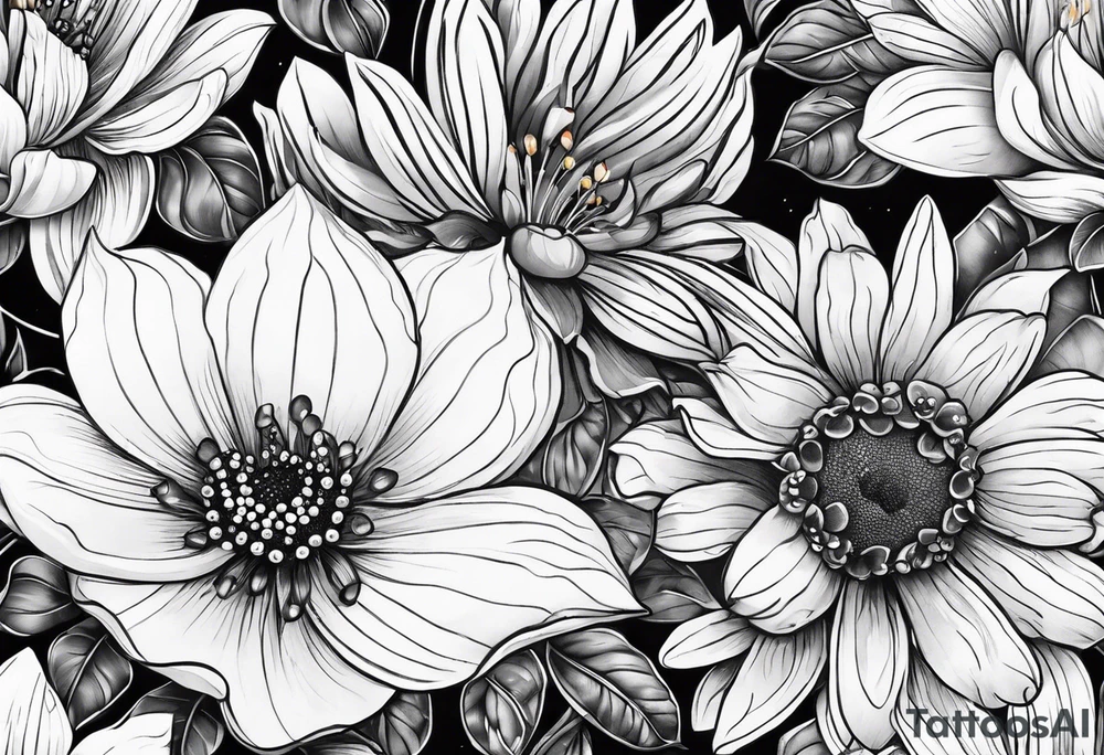 flower on ear with lady bugs on the flower tattoo idea flower on ear with lady bugs on the flower tattoo idea