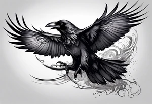 raven  fighting a felix tattoo idea
