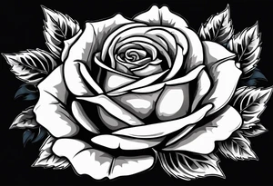 roses with a blue flame burning them tattoo idea