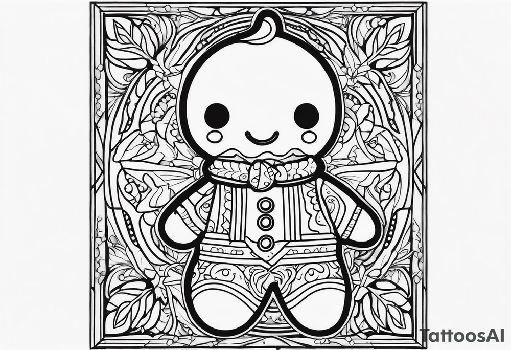 GINGERBREAD MAN tattoo idea