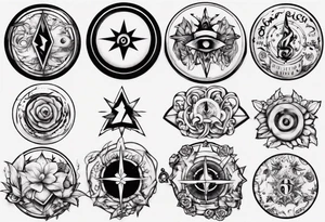 Start sélect button tattoo idea
