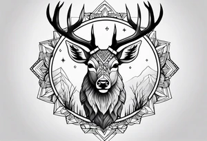 A deer that is big tattoo idea