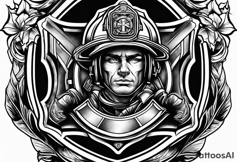 Firefighter tattoo tattoo idea