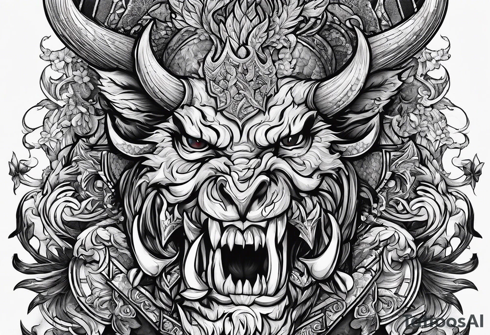 Write the Sentence: "Don't deal with the devil" tattoo idea