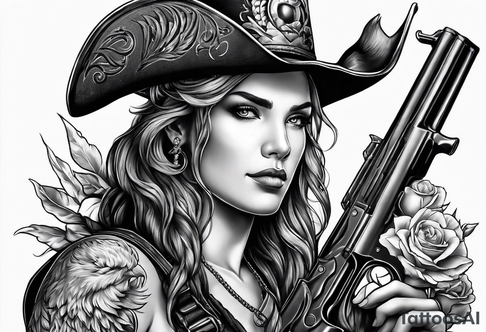 capricorn with shotgun tattoo idea