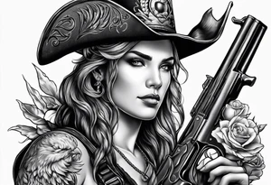 capricorn with shotgun tattoo idea