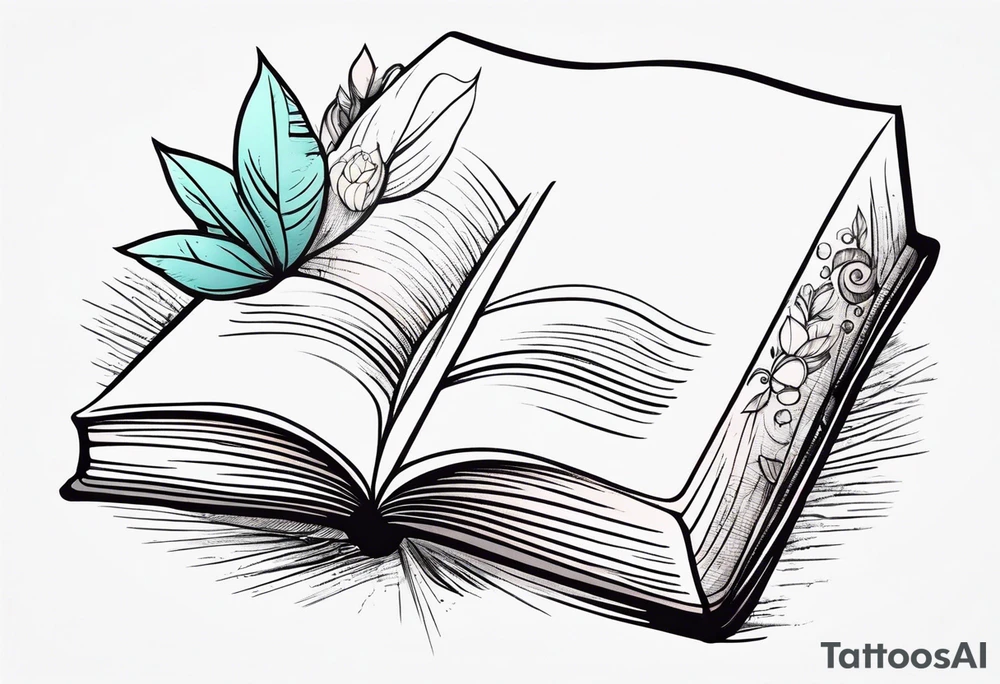 book tattoo for reading lovers tattoo idea