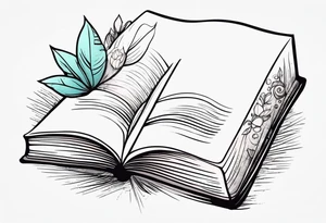 book tattoo for reading lovers tattoo idea
