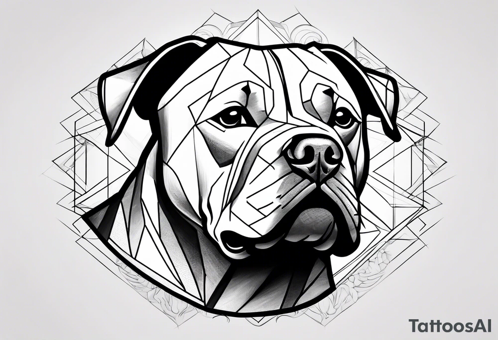 American bully tattoo idea